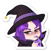 Katie Sippin on Juice Vinyl Sticker